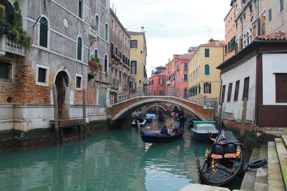 Зимний венецианский канал