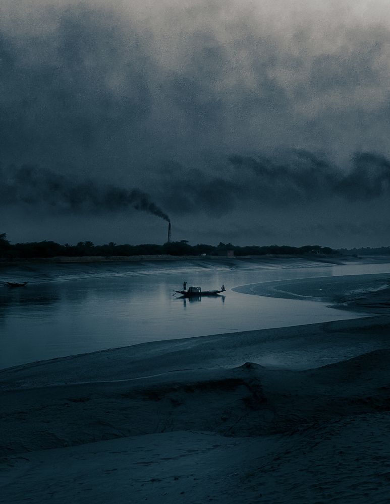 Fisherman on the boat