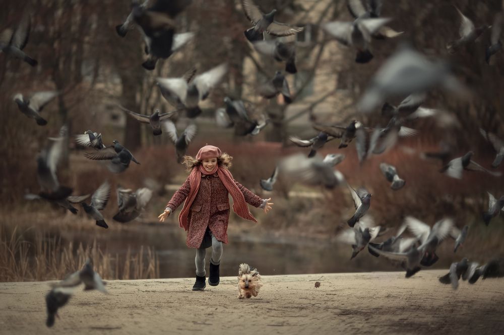 Hanna, Poli and the birds
