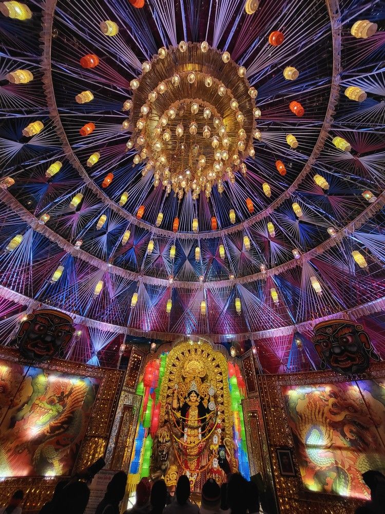 The worship of Jagadhatri