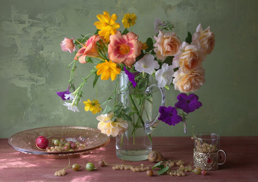 С чайными розами