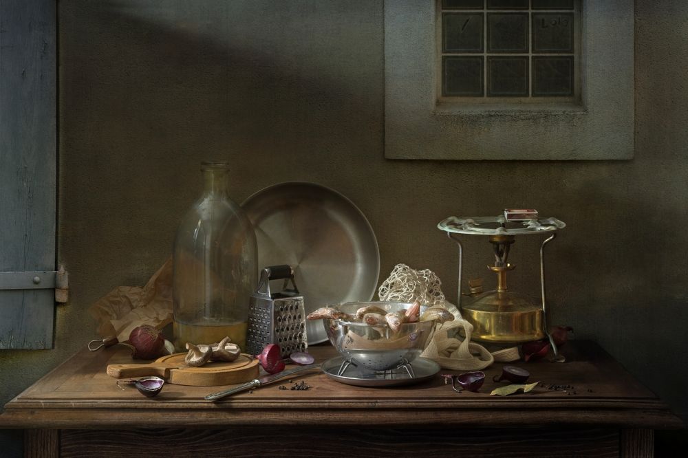 В доме рыбака. Улов.