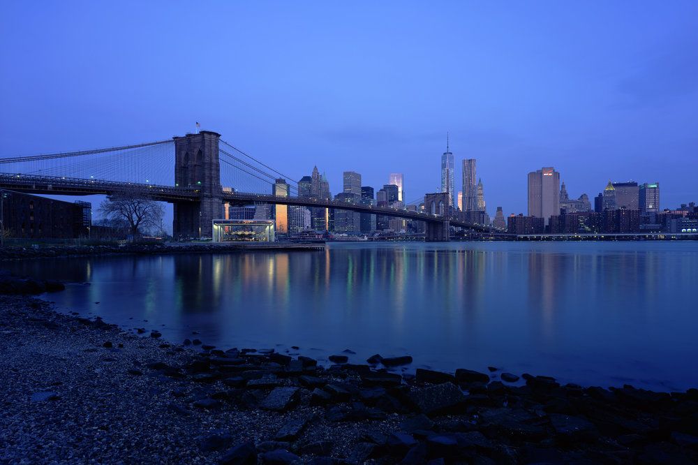 Бруклинский мост ранним утром