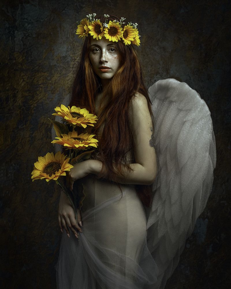 El ángel de los girasoles.