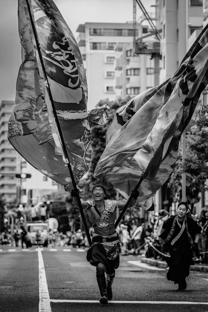 The Spirit of Yosakoi Flag Bearer