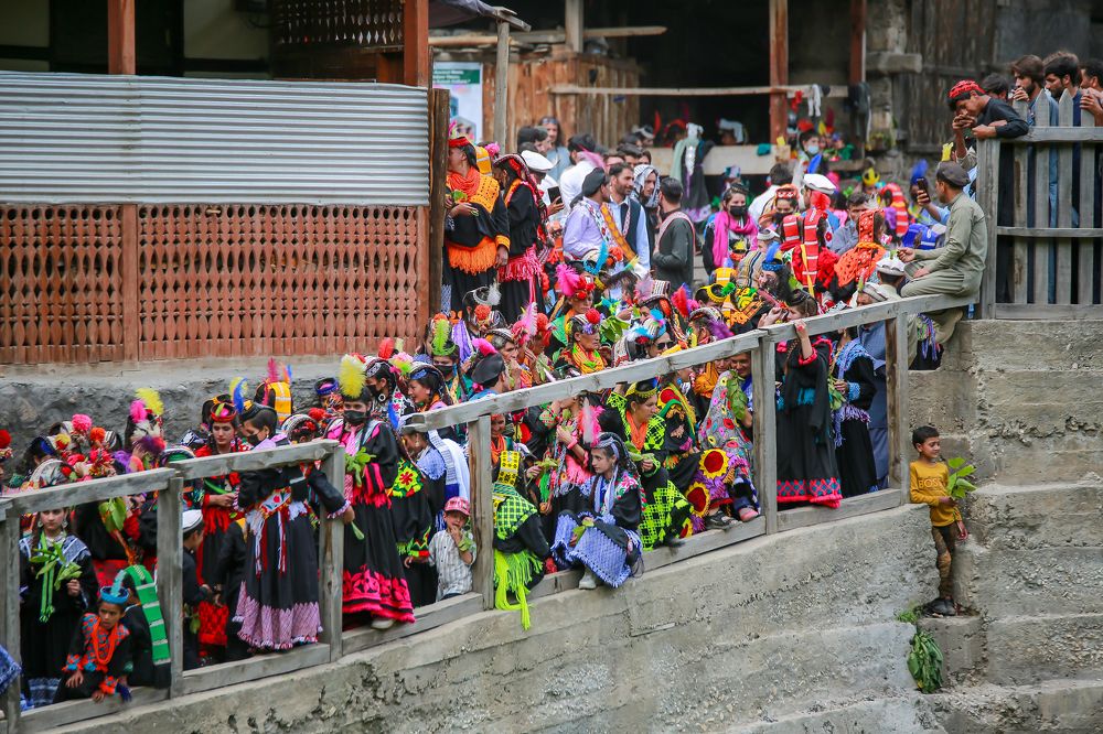 Kalash tribe cultural event chilum festival, Chitral, Pakistan.