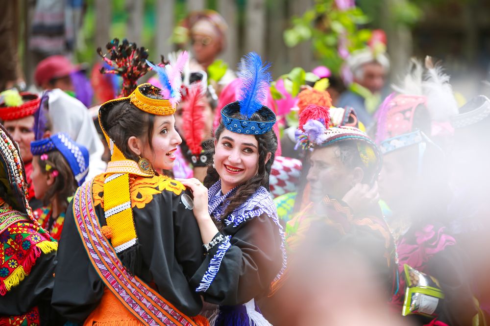 Kalash tribe cultural event chilum festival, Chitral, Pakistan.