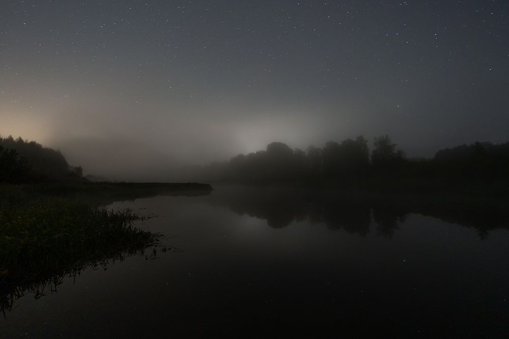 Туман на реке.