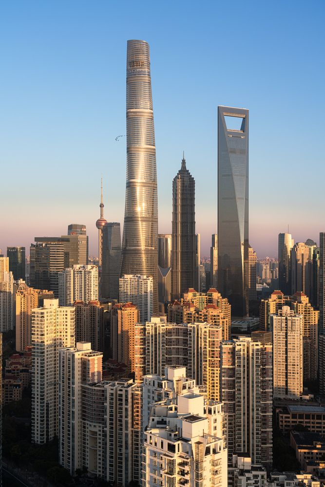 The first sun light of Year 2025 in Shanghai