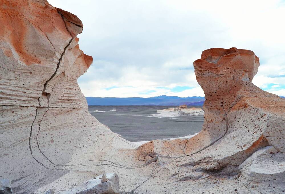 Pumice field silhouettes