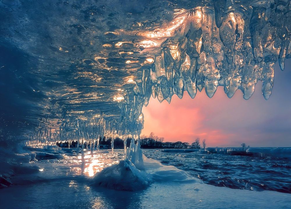 Ледяной закат.