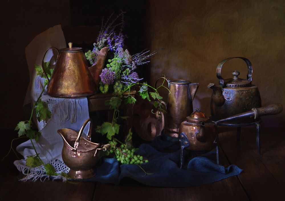 Bечер медной посуды