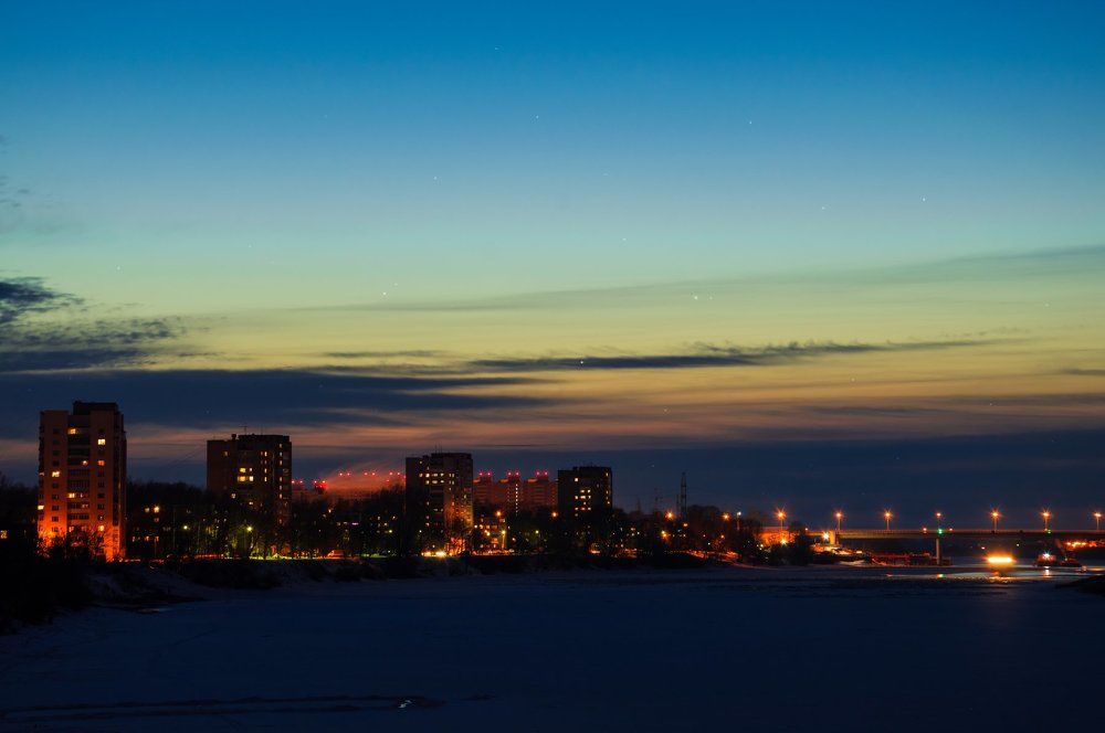 Огни ночной Твери