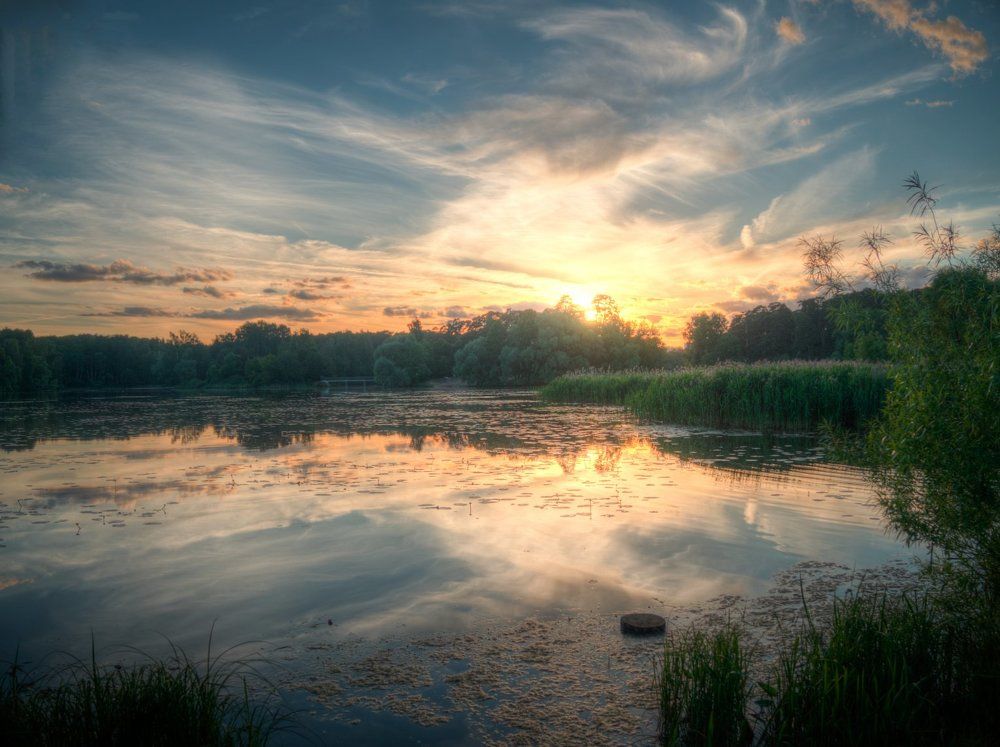 Закат в Серебряном Бору