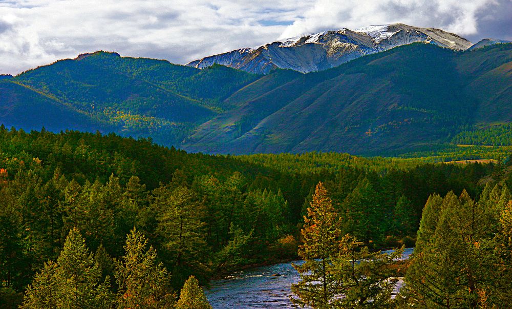 В горах Восточного Саяна.