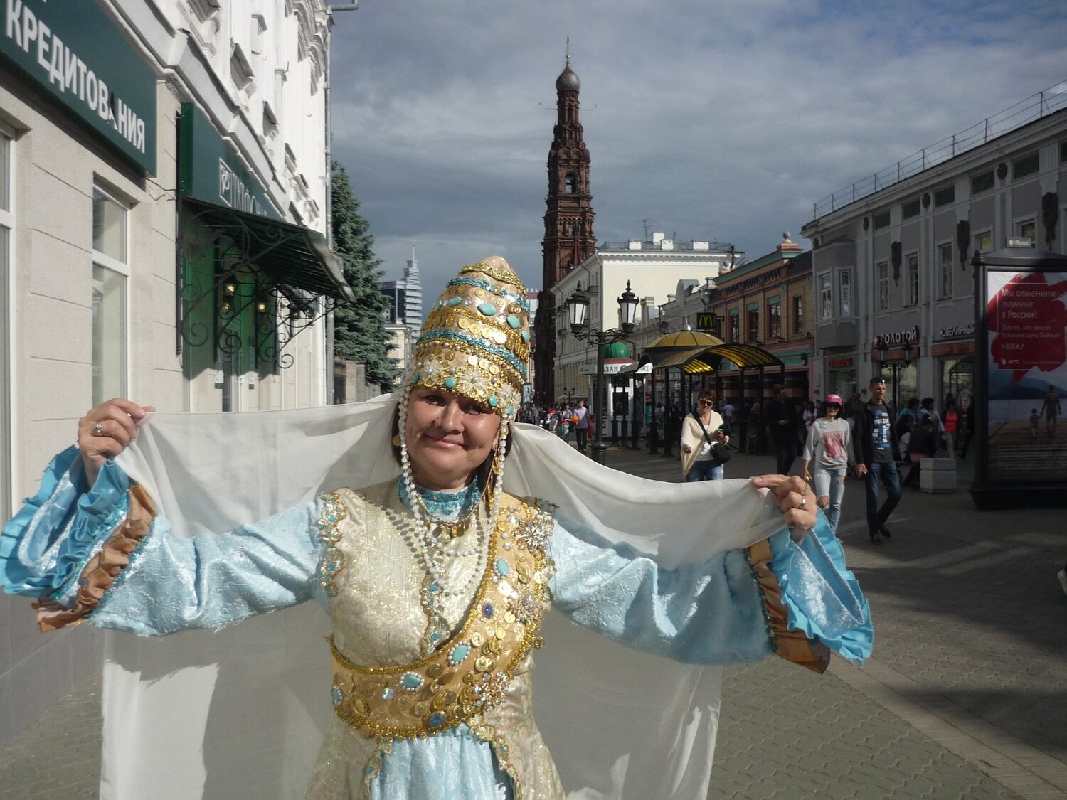 В Казани на Бауманке.