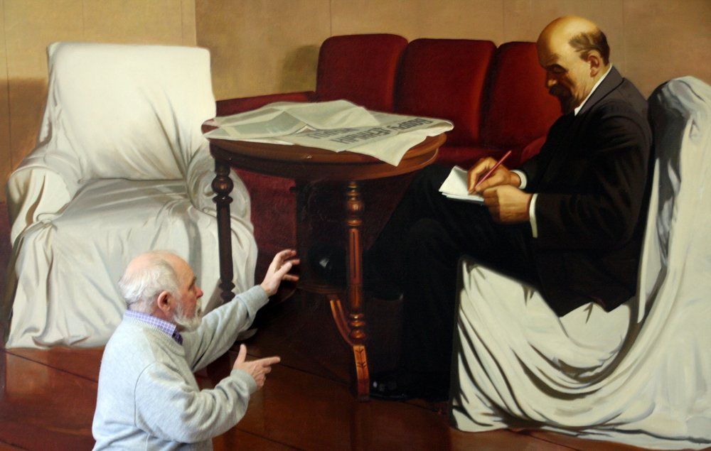 " Я себя под Лениным чищу...."