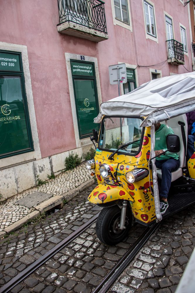 Narrow streets of Lisbon
