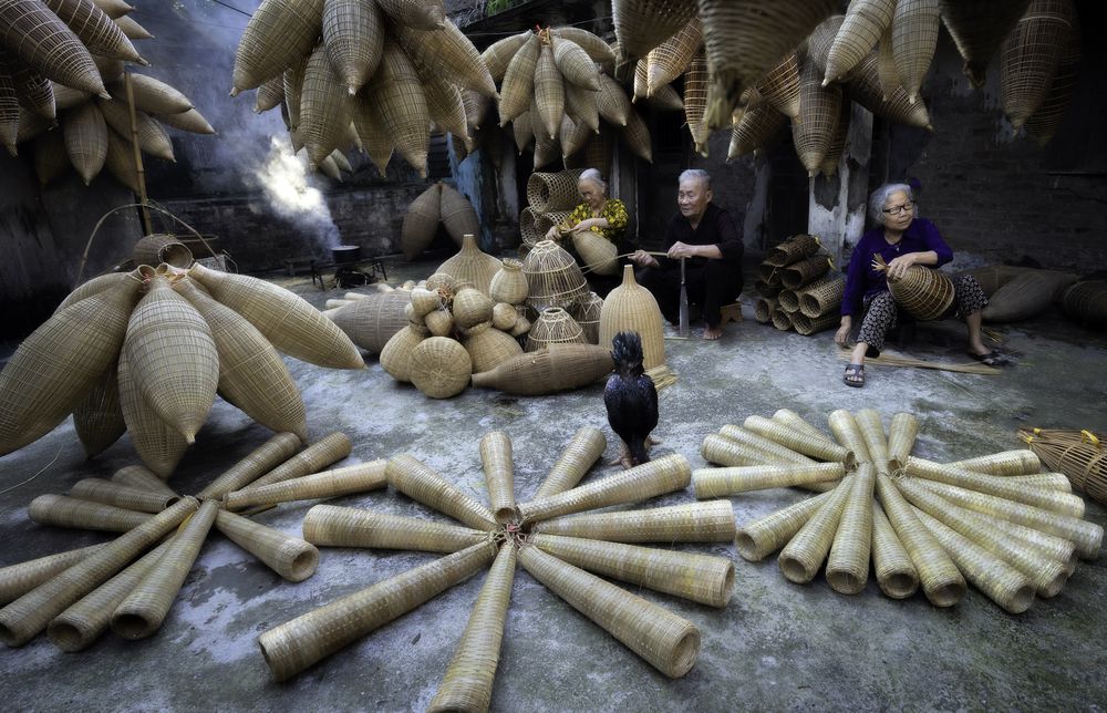 Weaving  Fish baskets