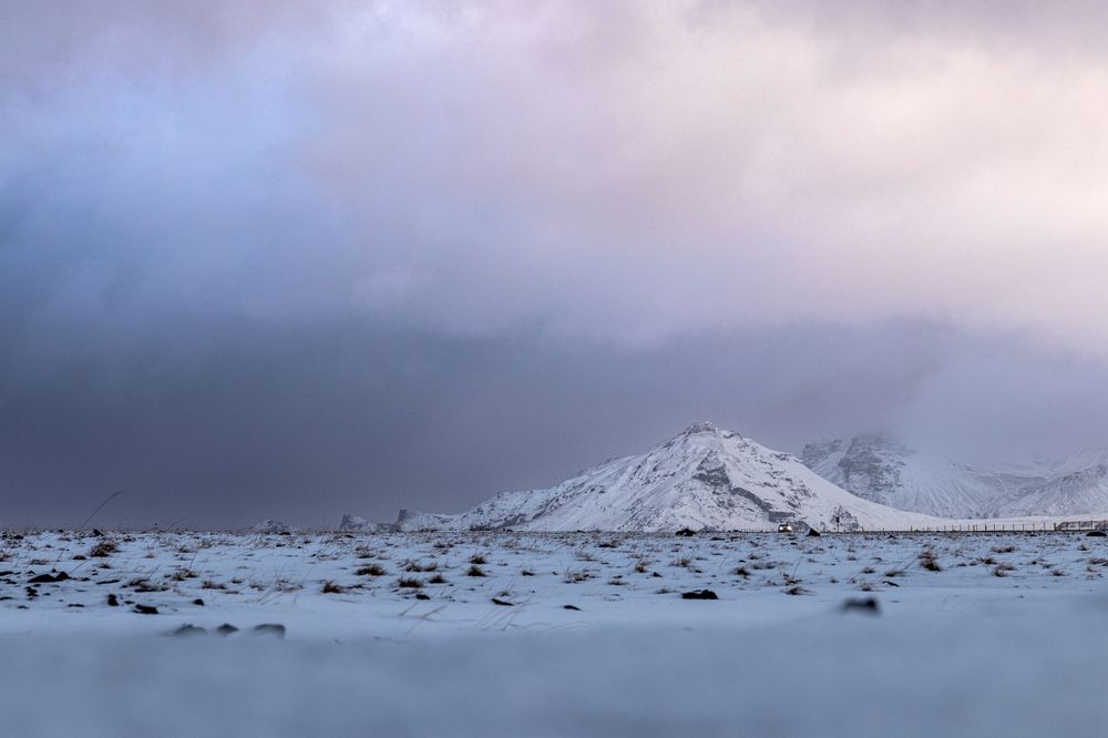 Iceland’s Winter Spirit: A Sunset Wrapped in Drama and Beauty