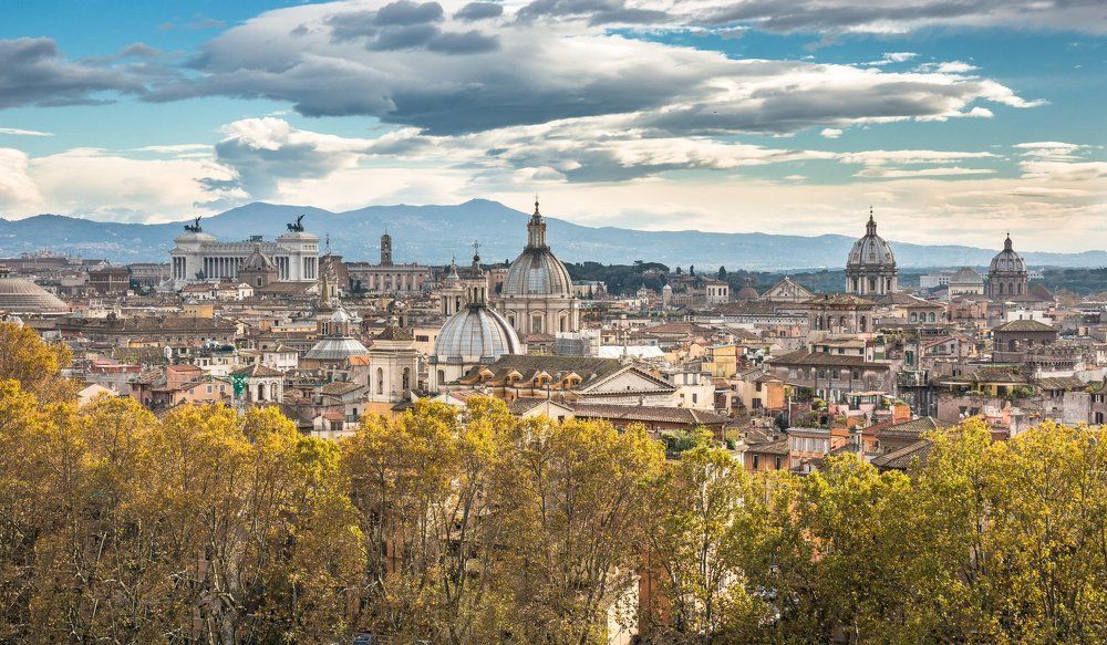 Панорама Рима . Из серии "РИМ – ВЕЧНЫЙ ГОРОД"