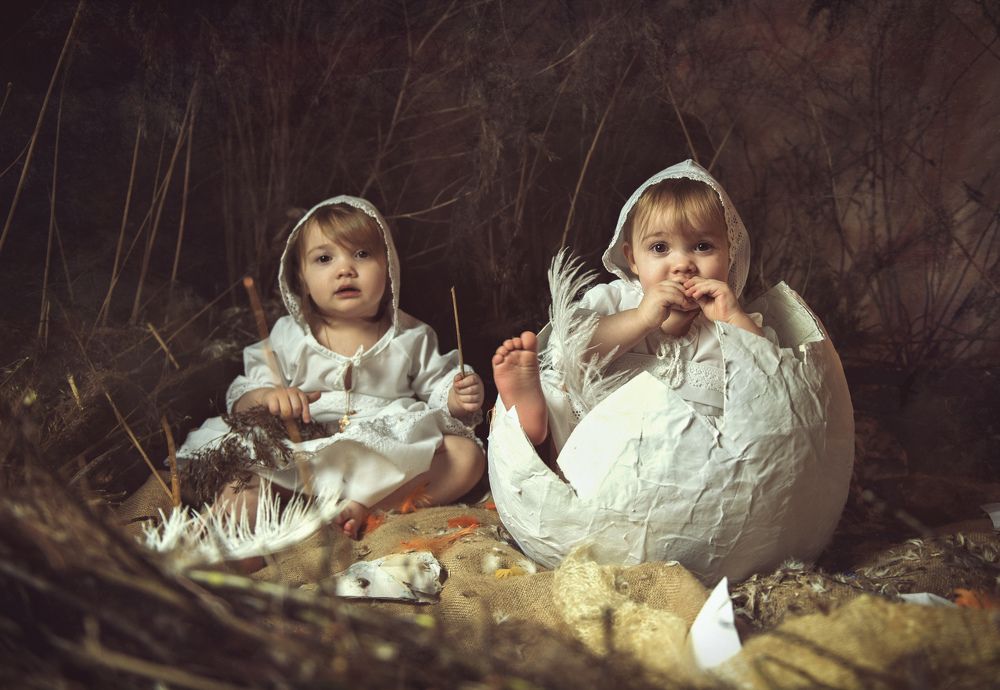 в гнездышке)