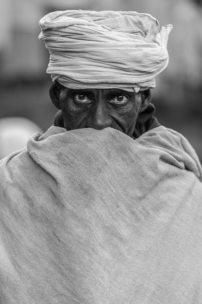 Christian Orthodox pilgrim in Lalibela