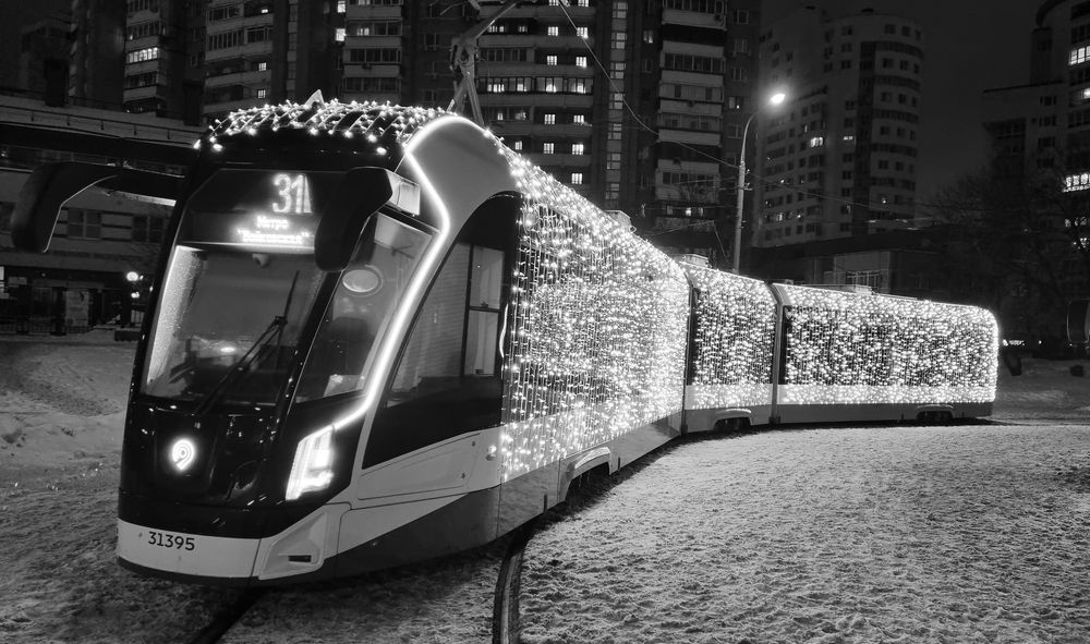 Новогодний трамвай