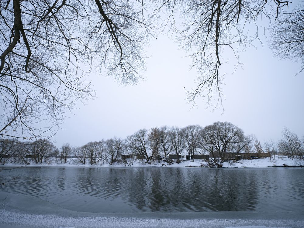 Зима в Подмосковье. Река Пахра.
