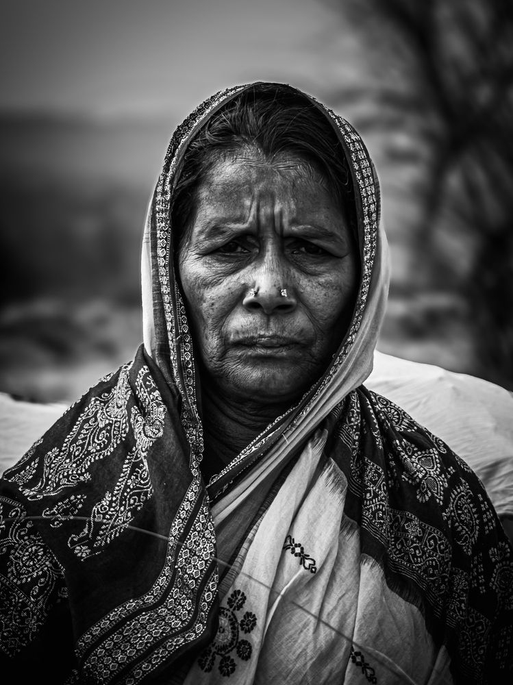 An old lady.