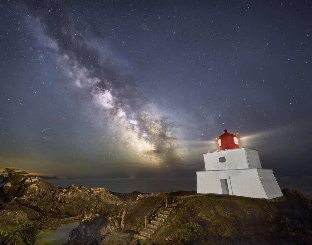 Amphitrite Lighthouse Under the Milky Way