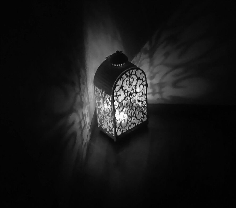 B&W candle holder