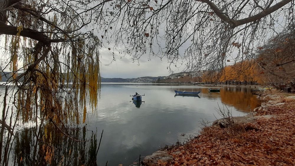 Winter colors in Kastoria, Greece