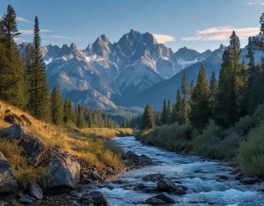 Вечер над рекой