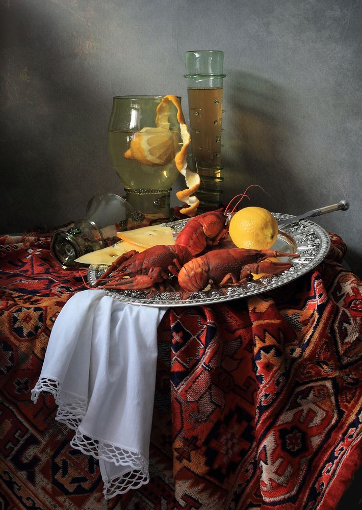 Раки и вино