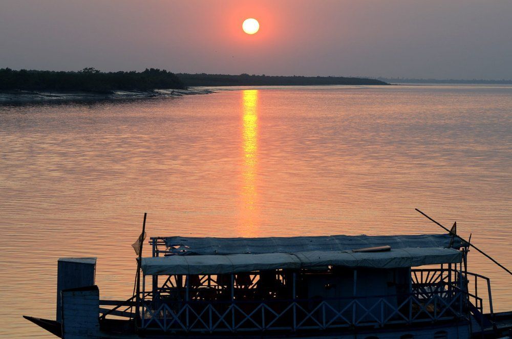 Sunset in Sundarban