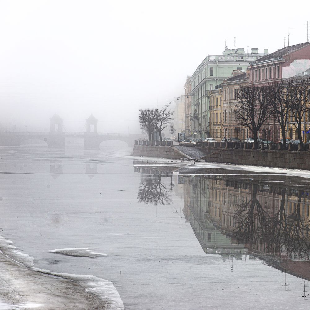 Зимний туман на р.Фонтанке.
