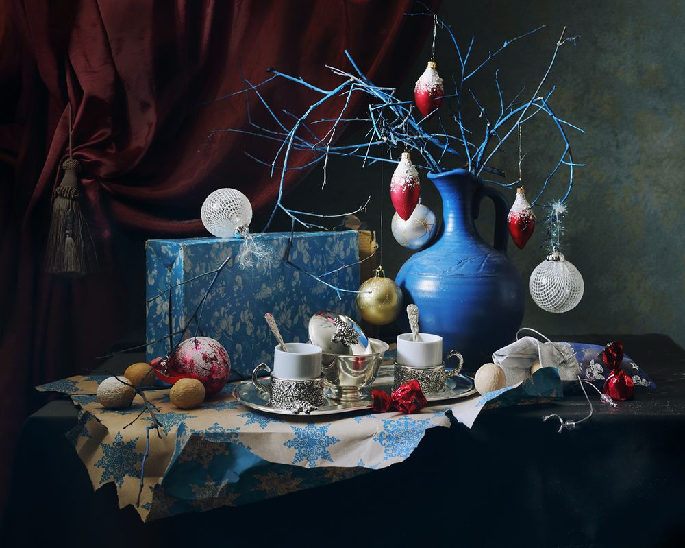 Натюрморт с синим кувшином