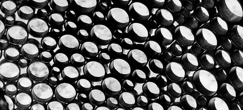 Plafond in de Harpa in Reykjavik