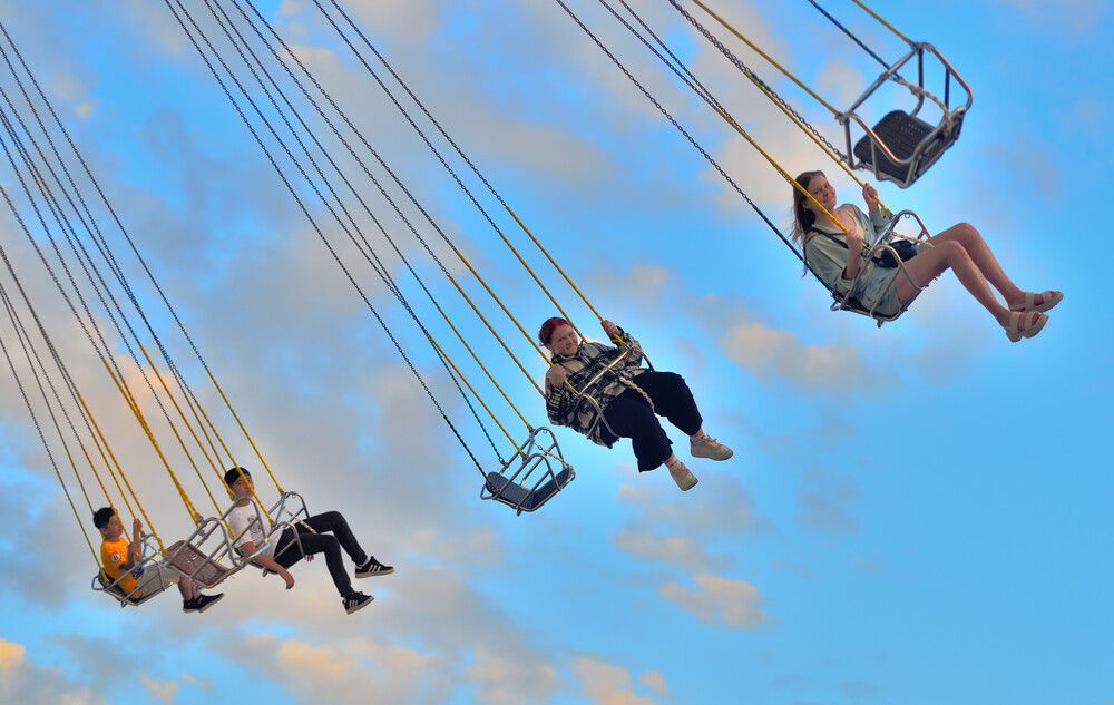 на карусели