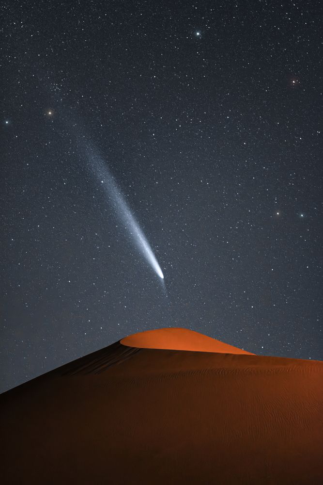 A comet crashes into the Earth
