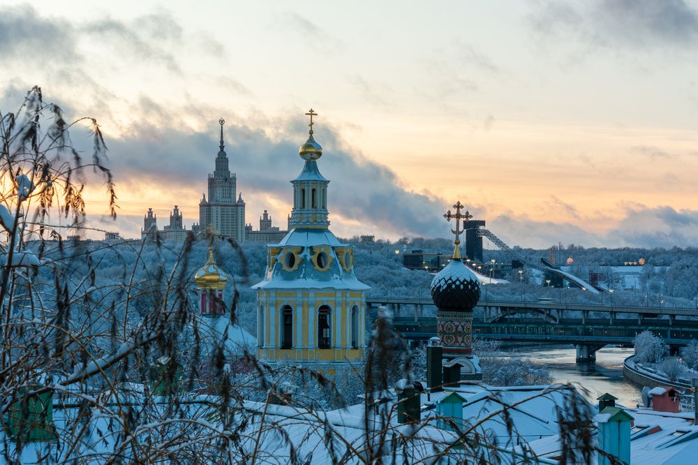 Со смотровой на закате.