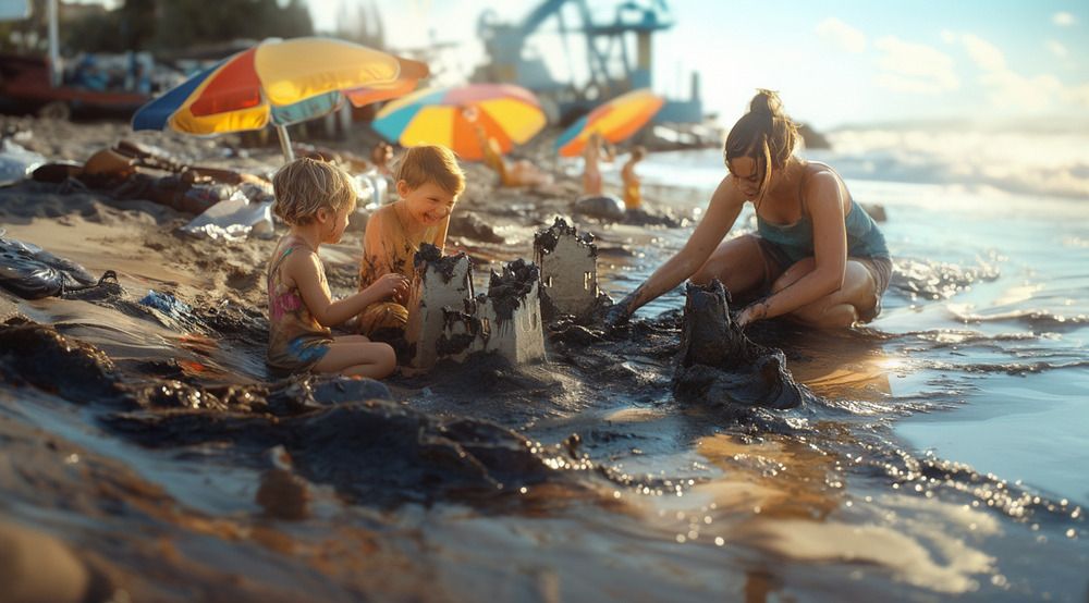 Замки из нефти