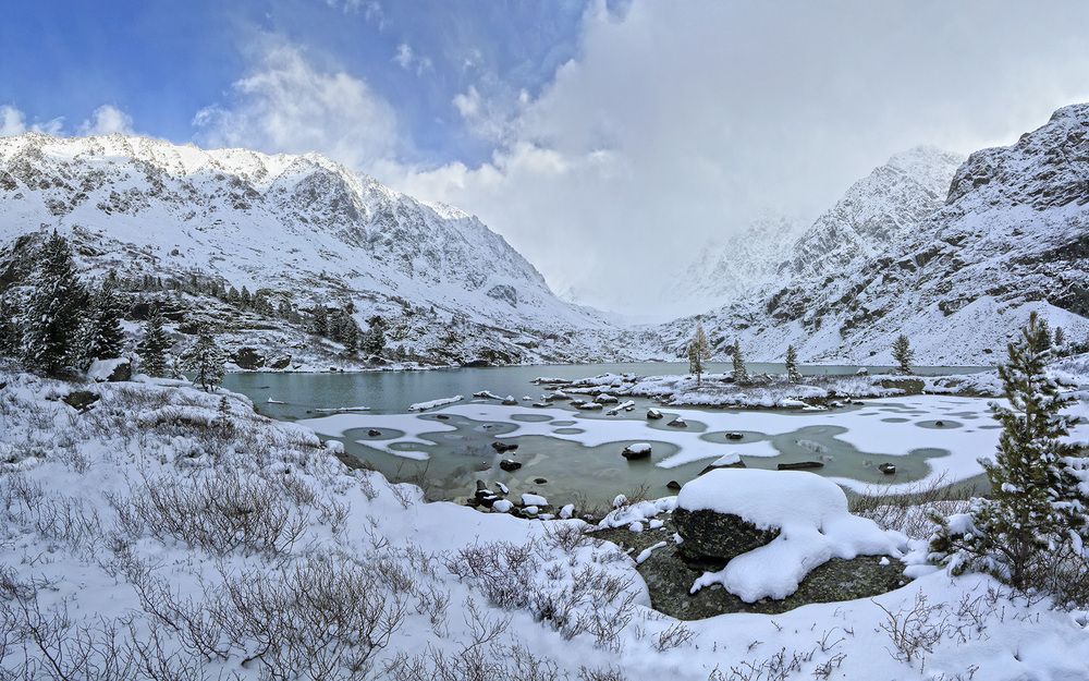 Горное озеро...