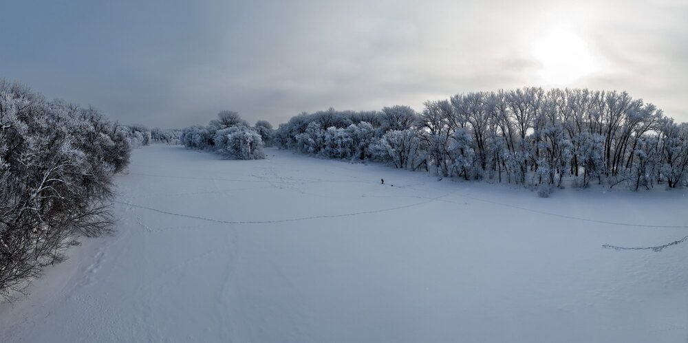 Одинокий рыбак