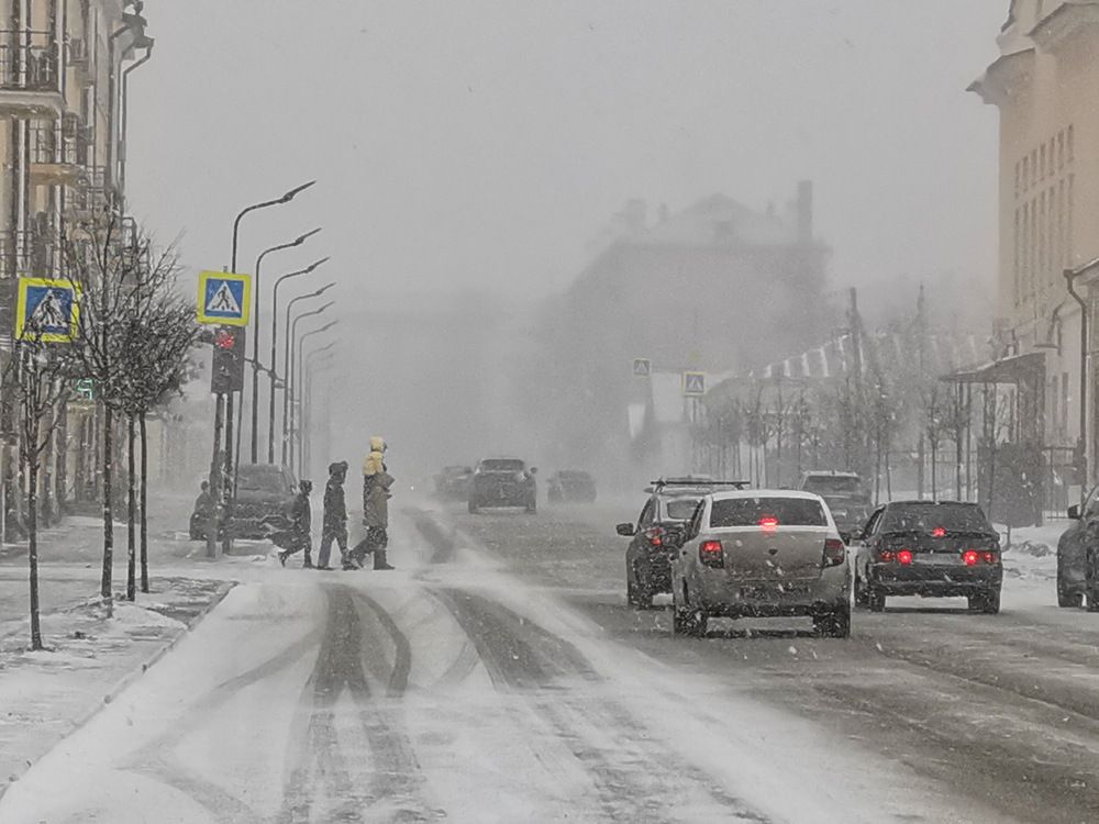 Orenbourg. Tombe la neige...