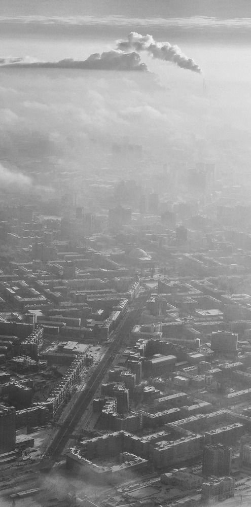 Новосибирск из иллюминатора