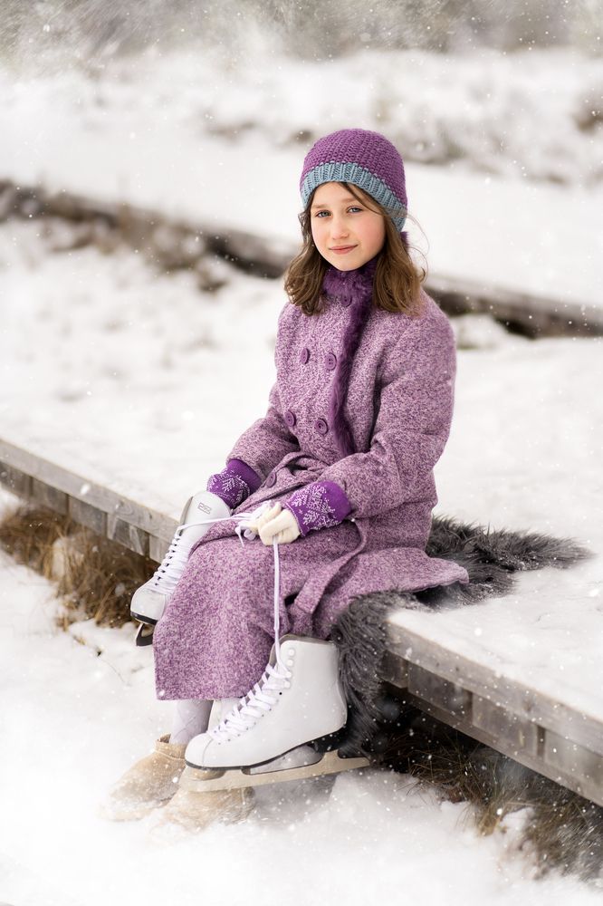 Lavender winter girl