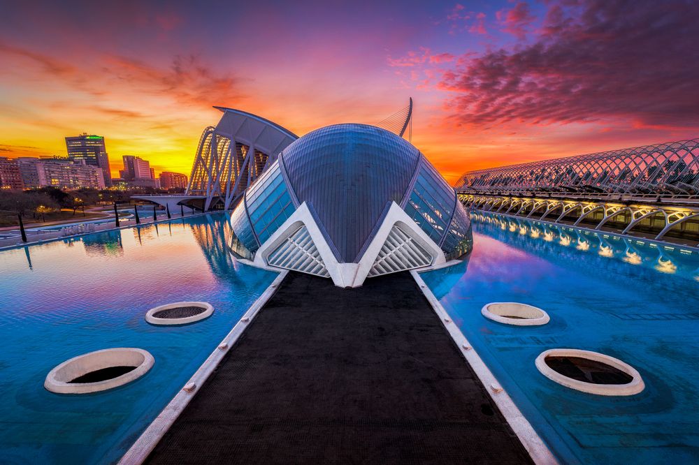Futuristic Dawn – City of Arts and Sciences, Valencia