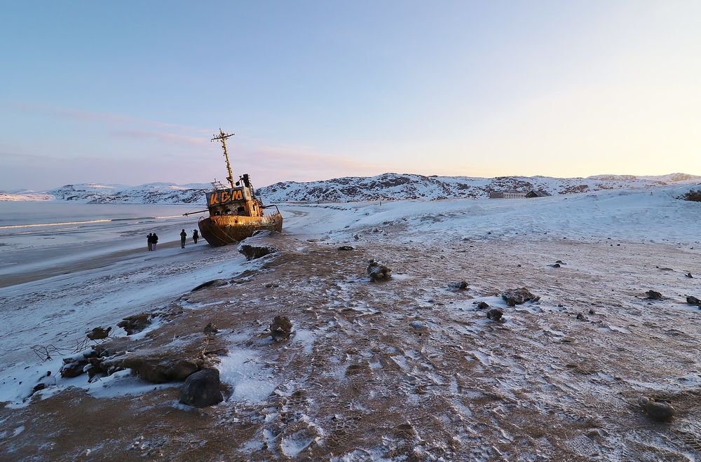На берегу Баренцева моря